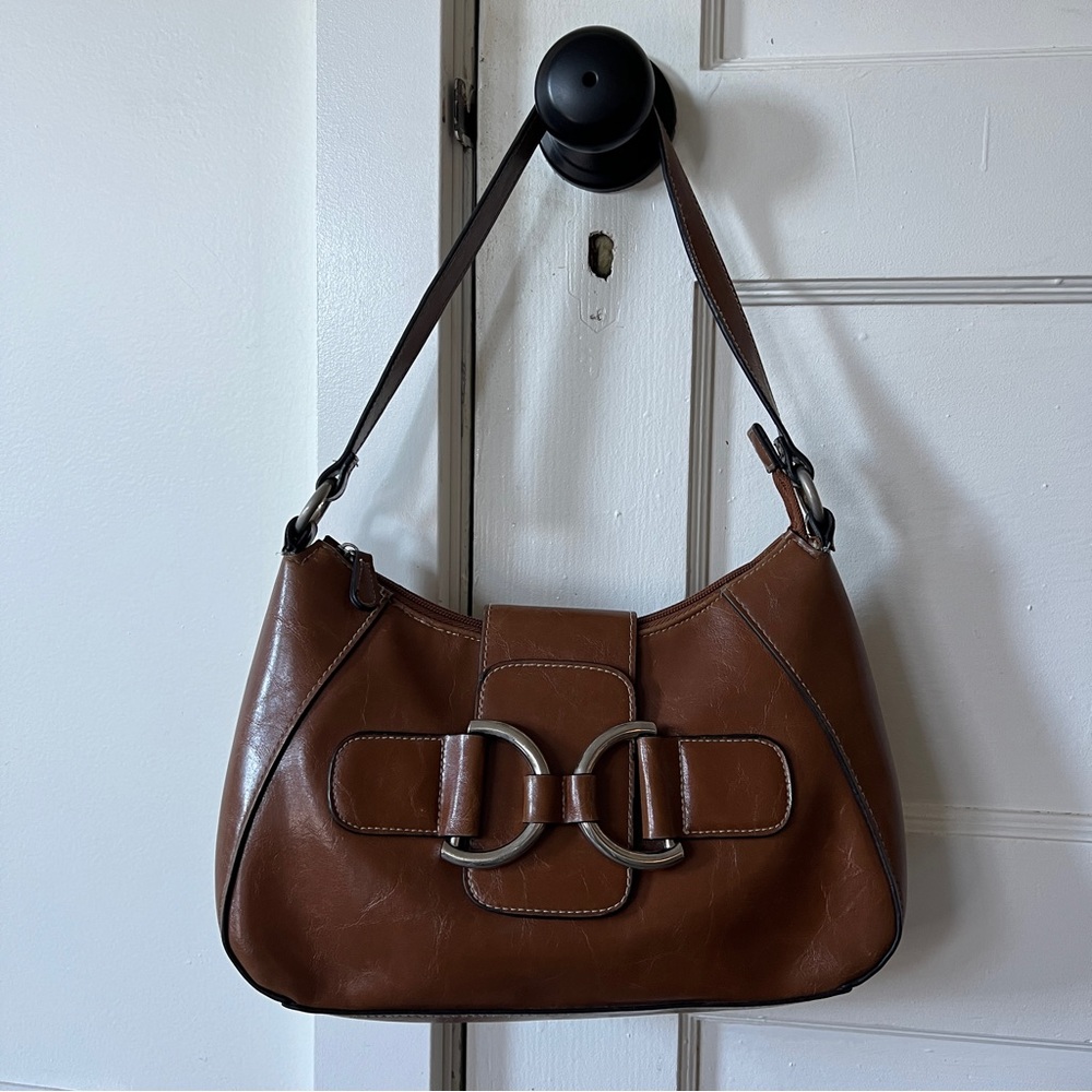 Brown vintage shoulder bag